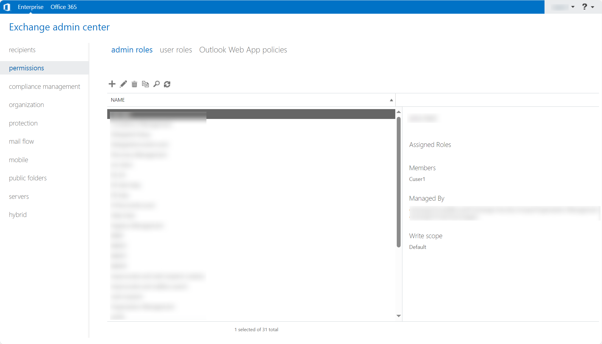 Exchange on-premises admin center. Exchange on-premises admin center.