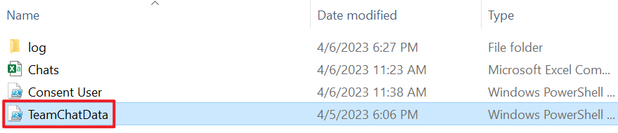 TeamChatData.ps1 file TeamChatData.ps1 file