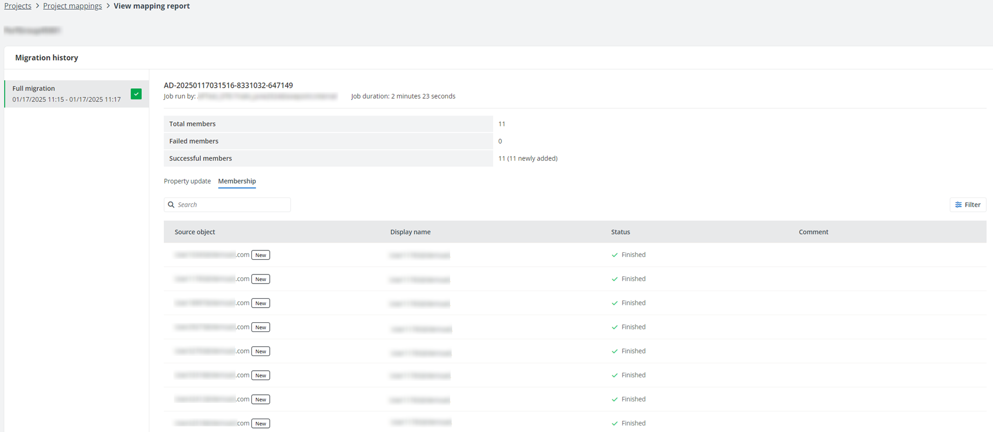 Membership tab. Membership tab.