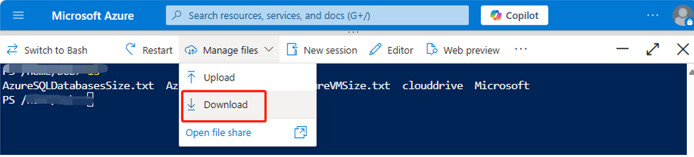 The Download button. The Download button.