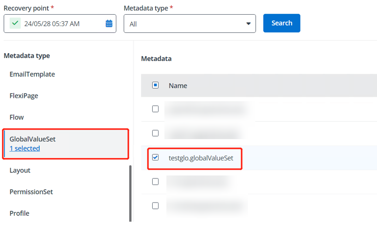 Restore the Global Value Set. Restore the Global Value Set.