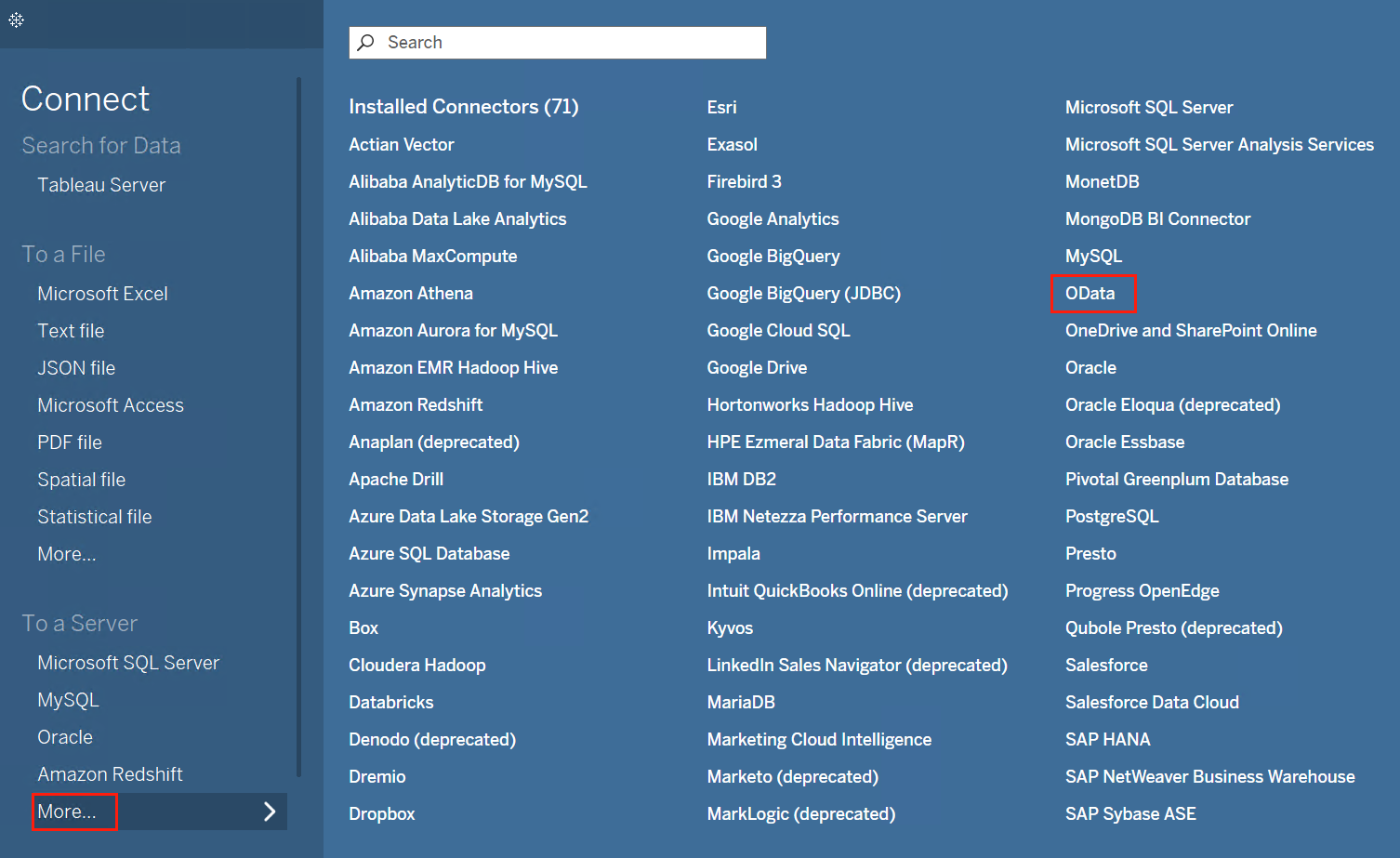 Select OData. Select OData.