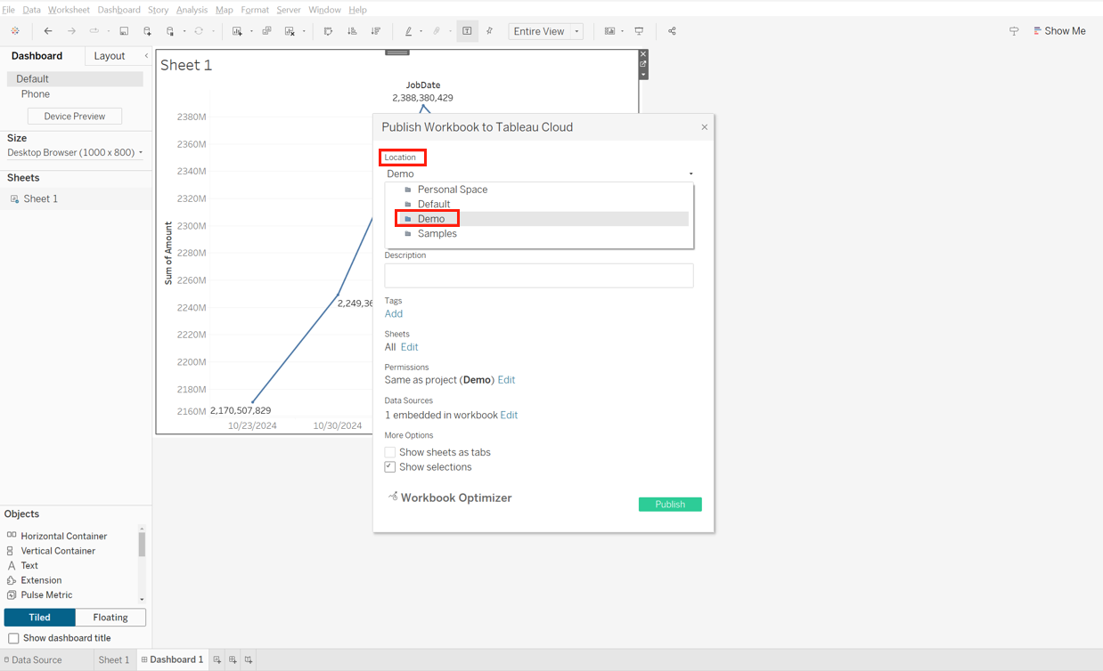Select the project. Select the project.